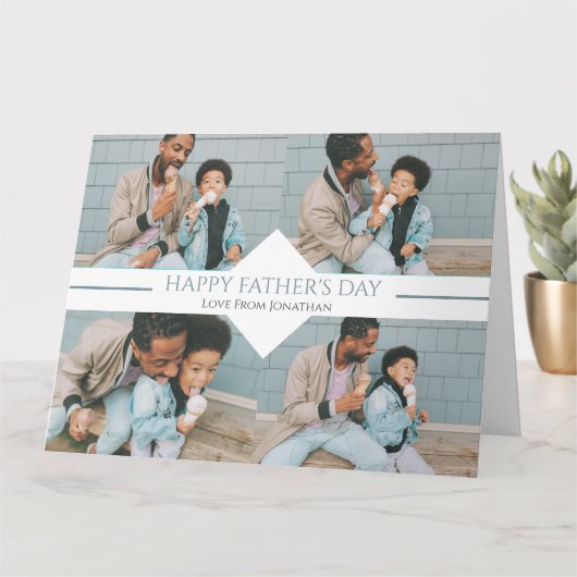 シンプル最高のパパエバシンプルーファーザーズDay 4 photo カード (小さな植物)