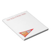 シンプル最高のパパエバンミニマルペナント父の日 ノートパッド (アングル)