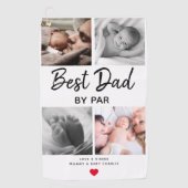 シンプル最高のパパバイパー写真コラージュ |パパ ゴルフタオル (正面)