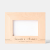 シンプル最高のパパ名エングレーテッド木枠 レーザー彫刻フレーム (正面)