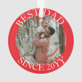 シンプル最高のパパ オーナメント (裏面)