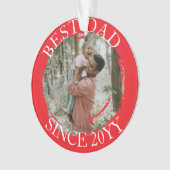 シンプル最高のパパ オーナメント (正面)