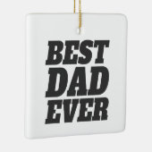 シンプル最高のパパEVER父の日 |オーナメント セラミックオーナメント (右)