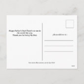 シンプル最高のパパEver Faters Dayパパ4写真 シーズンポストカード (裏面)
