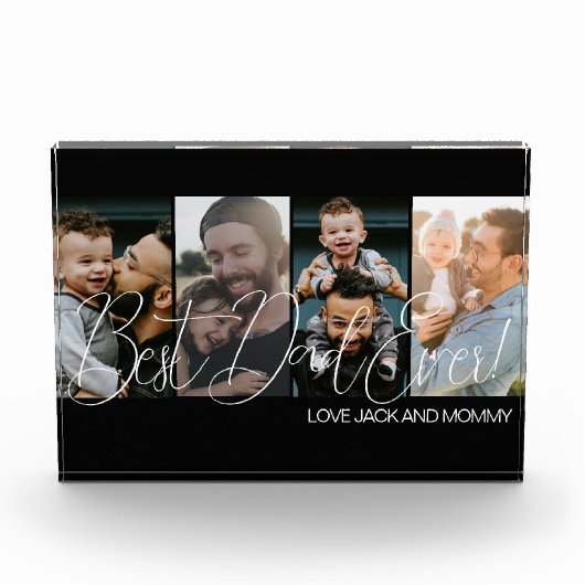 シンプル最高のパパEver Photo Collage フォトブロック (正面)