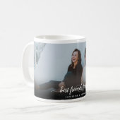 シンプル最高のパーソナライズされたFriends Forever写真 コーヒーマグカップ (正面左)