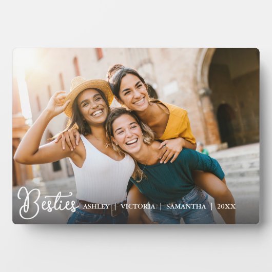 シンプル最高のフレンズ永遠の友情 フォトプラーク (正面)