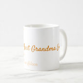 シンプル最高のミニマルGranda ever orange monogram コーヒーマグカップ (正面右)