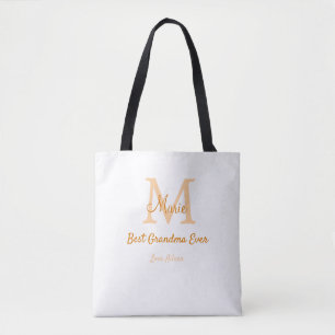 シンプル最高のミニマルGranda ever orange monogram トートバッグ