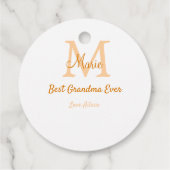 シンプル最高のミニマルGranda ever orange monogram フェイバータグ (裏面)