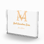 シンプル最高のミニマルGranda ever orange monogram フォトブロック (右)