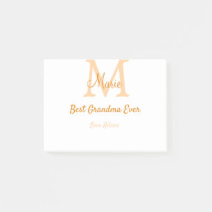 シンプル最高のミニマルGranda ever orange monogram ポストイット
