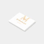 シンプル最高のミニマルGranda ever orange monogram ポストイット (アングル)