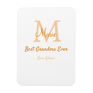 シンプル最高のミニマルGranda ever orange monogram マグネット