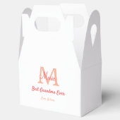 シンプル最高のミニマルGranda ever redモノグラム文字 フェイバーボックス (オープン)