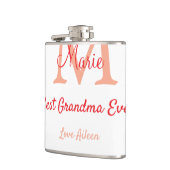 シンプル最高のミニマルGranda ever redモノグラム文字 フラスク (左)