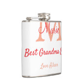 シンプル最高のミニマルGranda ever redモノグラム文字 フラスク (右)