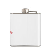 シンプル最高のミニマルGranda ever redモノグラム文字 フラスク (裏面)