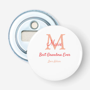 シンプル最高のミニマルGranda ever redモノグラム文字 栓抜き