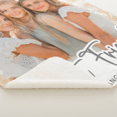 シンプル最高のモダン友パーソナライズされた達の写真 シェルパブランケット (3/4)