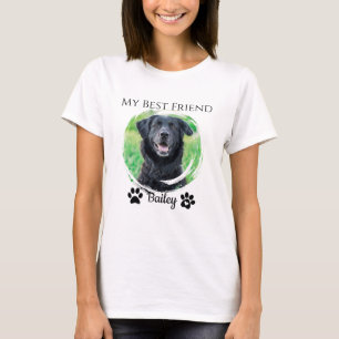 シンプル最高のモダンPet Friendの写真の名前 Tシャツ
