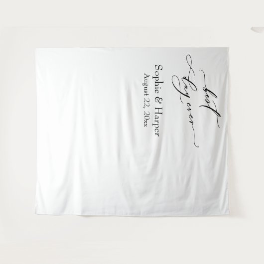 シンプル最高の日の離れ写真の背景 タペストリー (正面(横))