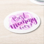 シンプル最高の母なる日 |コースター ラウンドペーパーコースター (アングル)