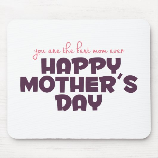 シンプル最高の母なる日 |マウスパッド マウスパッド (正面)