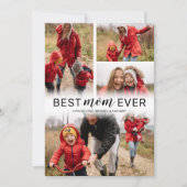 シンプル最高の母の日の母の日の写真 カード (正面)