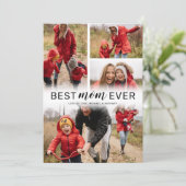 シンプル最高の母の日の母の日の写真 カード (スタンド正面)