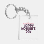 シンプル最高の母マエバーマザーデイキーチェーン キーホルダー (正面左)