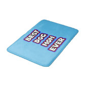 シンプル最高の犬の母タイポグラフィ バスマット (アングル)