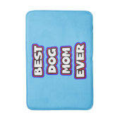 シンプル最高の犬の母タイポグラフィ バスマット (正面縦)