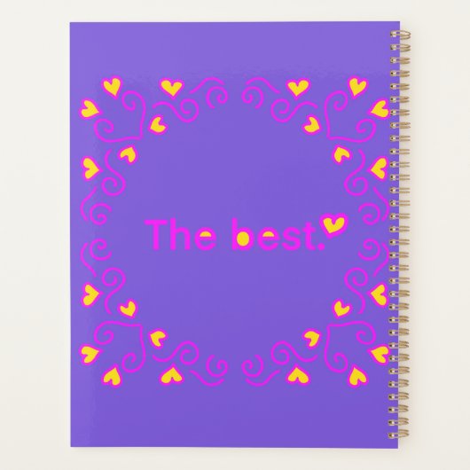 シンプル最高の贈り物 プランナー手帳 (裏面)