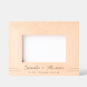 シンプル最高のGrandpa ever name Carded Wood Frame レーザー彫刻フレーム (正面)