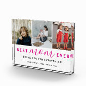 シンプル最高のMom Ever Script Hot Pink 3 フォトブロック (右)