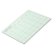 シンプル月間プランナー 日曜日始まり（カスタムタイトル可） ノートパッド (アングル)