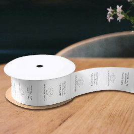 シンプル服カスタム衣製品ラベル サテンリボン