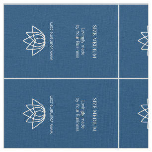 シンプル服衣カスタムのラベル青い白 ファブリック