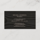 シンプル木フェイク材 |ミニマリストクラフエレガントト 名刺 (裏面)