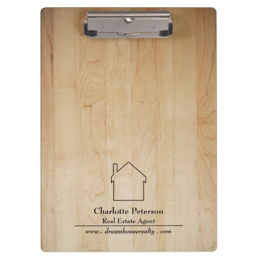 シンプル木実在地代理 クリップボード (正面)