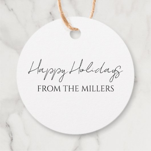 シンプル松の木の林ミニマル清浄な自然贈り物 フェイバータグ (裏面)