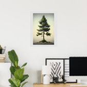 シンプル松ポスター ポスター (ホームオフィス)