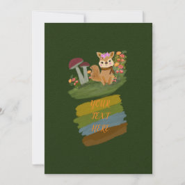 シンプル林動物テーマ  セーブザデート