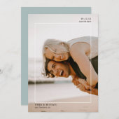 シンプル枠付き写真 セーブザデート (正面/裏面)