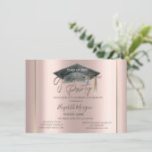 シンプル枠体目盛キャップバラ金ゴールド目盛 招待状 (スタンド正面)