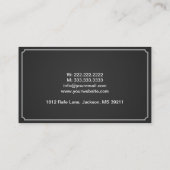 シンプル枠登録心理士名刺 エンクロージャーカード (裏面)