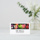 シンプル栄養士栄養士ヘルシーフード 名刺 (スタンド正面)