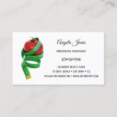 シンプル栄養士栄養士名刺 名刺 (裏面)