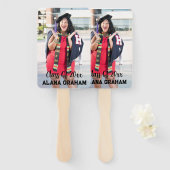 シンプル校写真卒業 ハンドファン (正面&裏面)